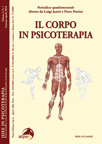 Idee in Psicoterapia 
Il corpo in psicoterapia 
Vol. 3, N. 1, 2010