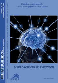 Idee in Psicoterapia 
Neuroscienze ed emozioni 
Vol. 5, N. 1-3, 2012