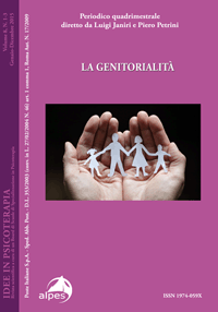 Idee in Psicoterapia 
La genitorialità 
Vol. 8, N. 1-3, 2015