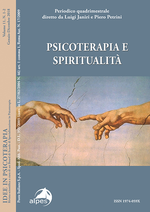 Idee in psicoterapia
Psicoterapia e spiritualità
Vol. 11,  N. 1-2, 2018