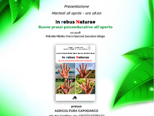 Presentazione del libro In rebus Naturae di Miletto, Sacconi, Stingo